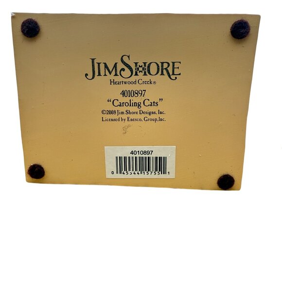 Jim Shore Caroling Cats Figurine Christmas Collectible Heartwood Creek with Box - Picture 8 of 12